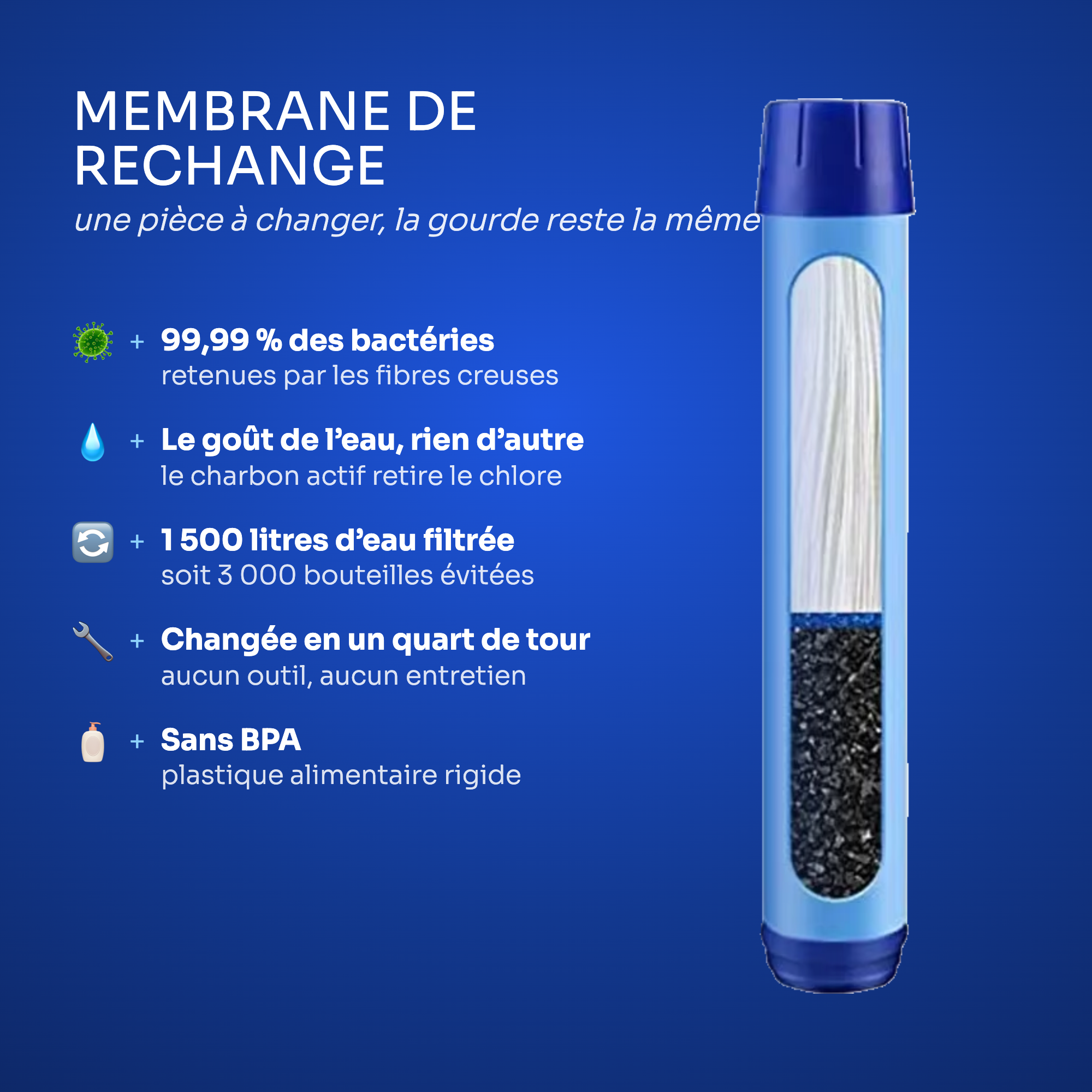 Membrane de rechange Lebeau